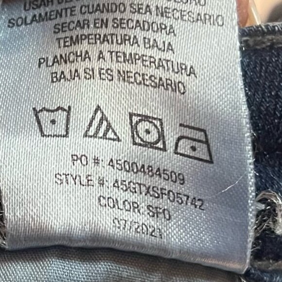 Joe’s Jeans High Rise Dark Wash Flare Jeans Denim Solid Blue Stretchy Size 27/6 - Picture 9 of 9